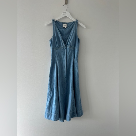 REFORMATION Sebastian Denim Midi Dress - Picture 8 of 12